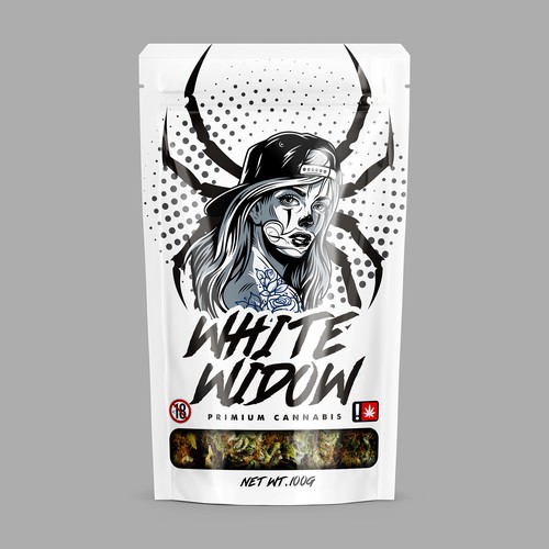 White Widow Weed Doypack Design by Manthanshah