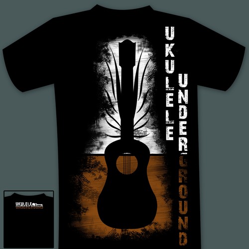 T-Shirt Design for the New Generation of Ukulele Players Diseño de Tdws