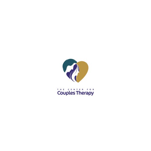 Simple, elegant logo to attract discerning couples therapy clients Design by Wodeol Tanpa Atribut