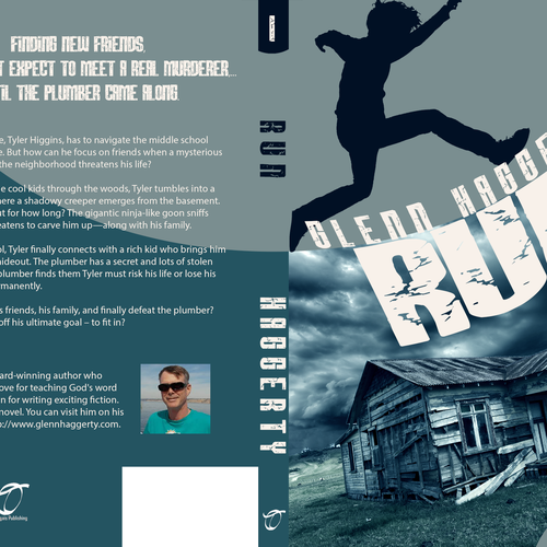 Create an awesome book cover for a middle-grade boys adventure story, Run! Design by RoseannaWhiteDesigns