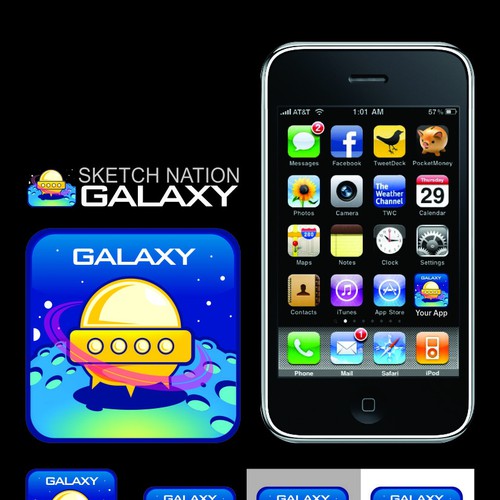 iOS Space Game Needs Logo and Icon Design von Rajackwesi