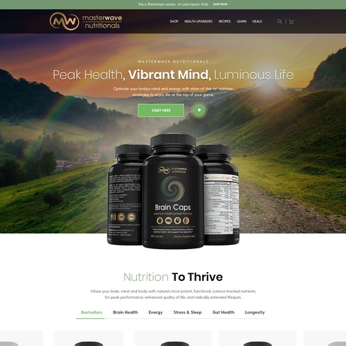 Diseño de Design the "sexiest" and most powerful health supplements website on the planet de monodeepsamanta