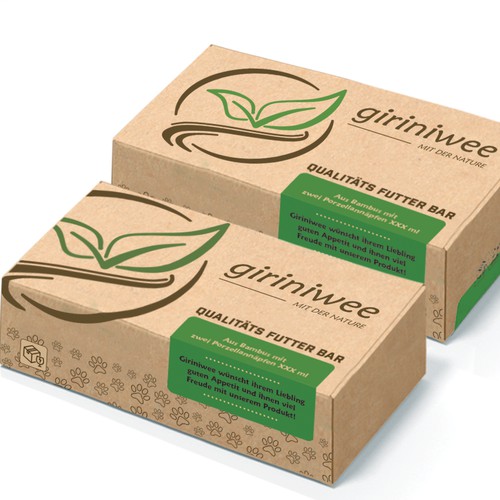 Verpackungsdesign für einen Futter Bar Karton Design by Lena Diser