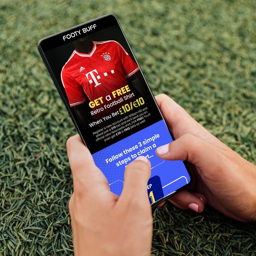 Design a compelling limited time offer landing page for football fans Design by B U B A I