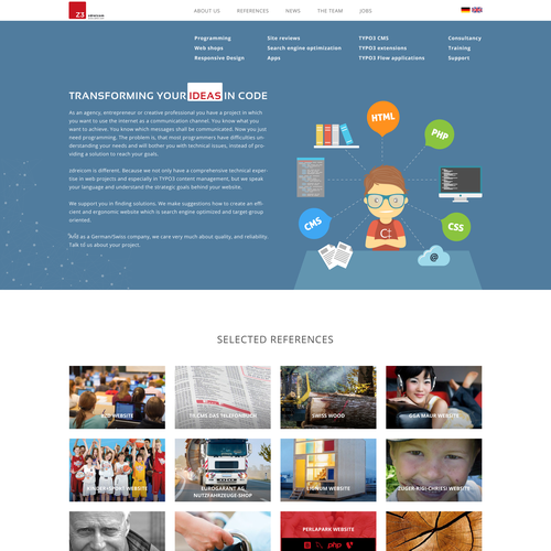 Landing page design contest entry by onlinedesigner99