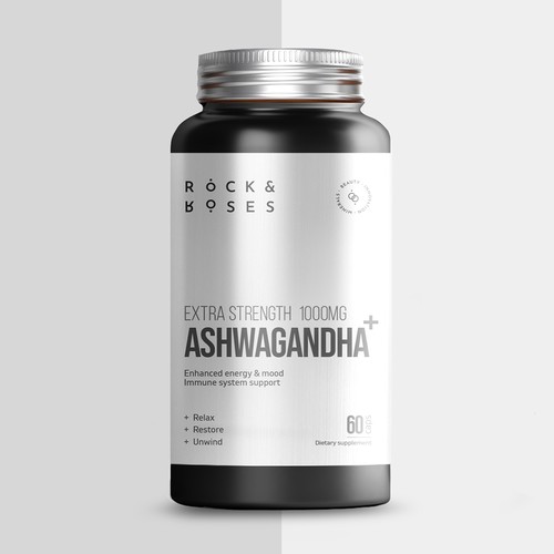 Minimal Supplement Label for a Vitamin Bottle Design by Konstantine Leo