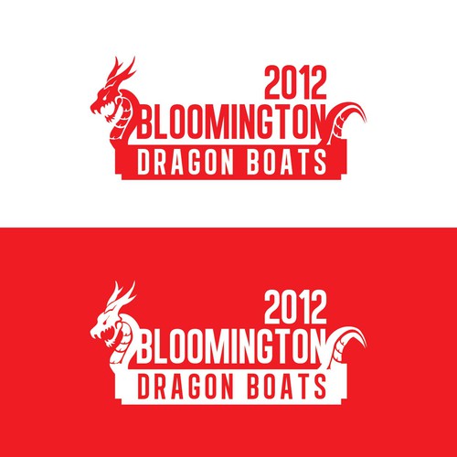 logo for Bloomington Dragon Boat Festival Design by blank page