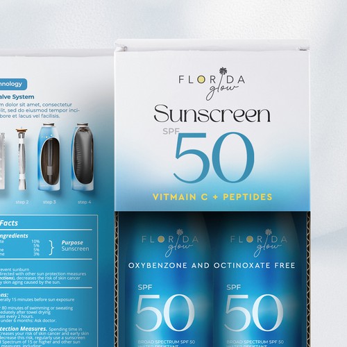 Designs | 2 pack sunscreen | Product packaging contest