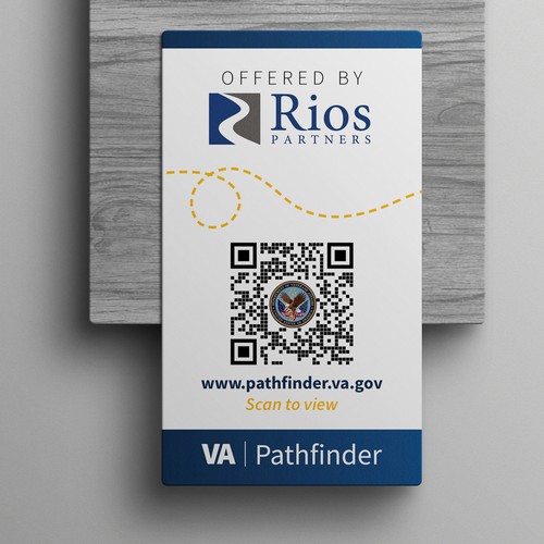 QR Code Handout Card for Veteran Care Innovation Design von SoftSkills