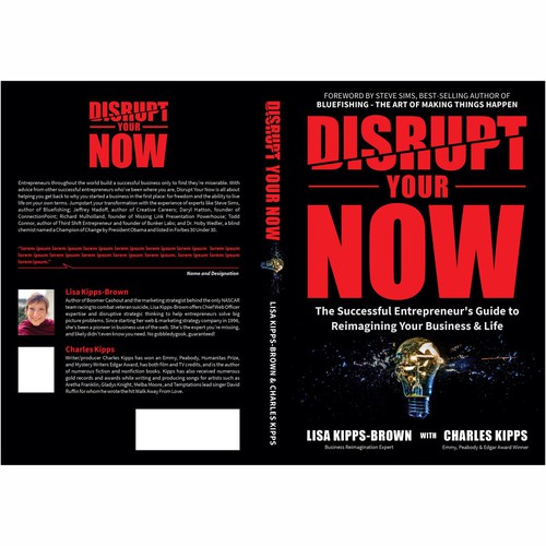 Entrepreneur book cover: world class experts & Emmy award-winning co-author Design by kmohan