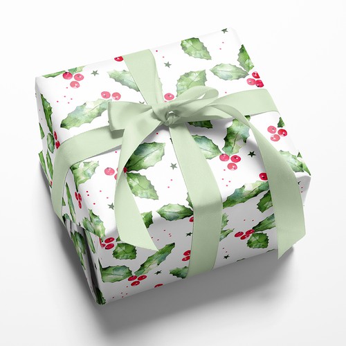 Design a Christmas Pattern for Luxury Decorative Gift Boxes Design réalisé par Fran.illus