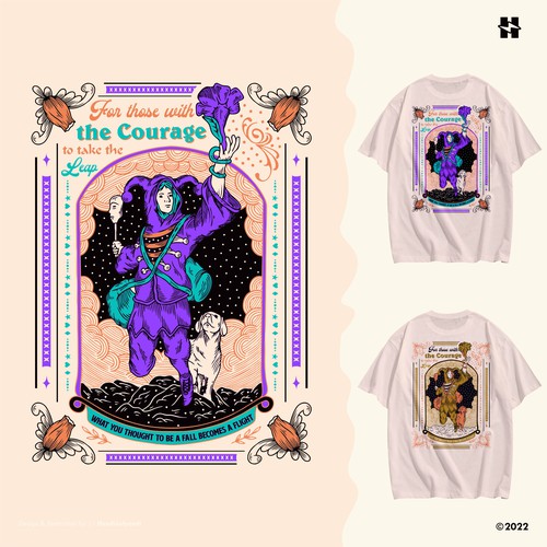 ********************* Tarot Card - The  Fool - inspired t shirt design ****************** Get Wild! Design by hendijulyandi