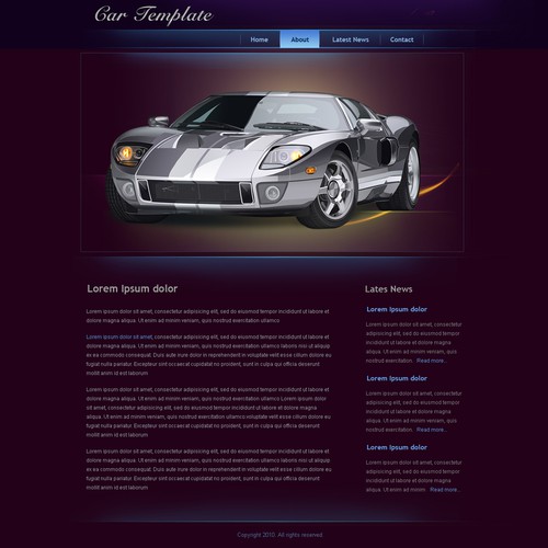 1-3 Page Website Template Design von Bili
