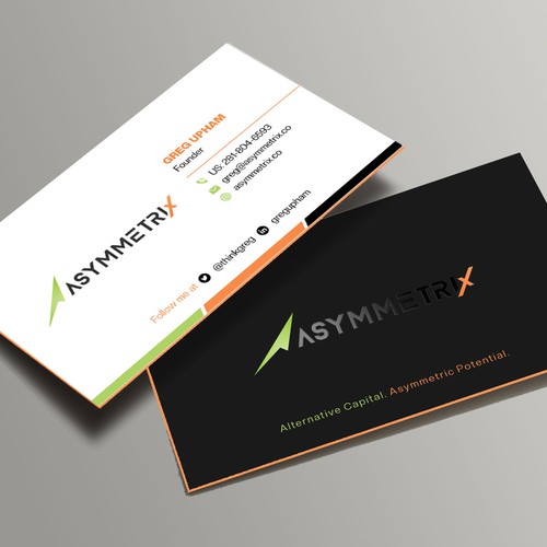 Design a cool, edgey but sophisticated business card for an alternative investment firm. Design von Xclusive16