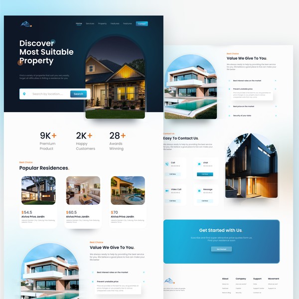 Real Estate – Landing Page Design