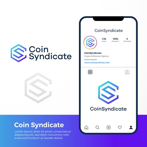 Logo for Coin Syndicate Influencer Agency Design by Andrei Petcu