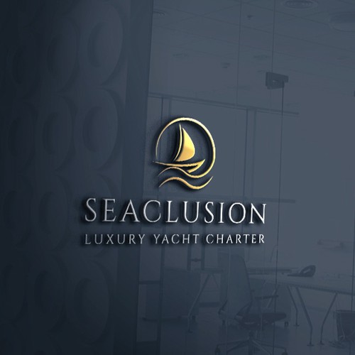 Luxury Yacht Logo Creation - Seaclusion Yacht Charters Design réalisé par zeykan