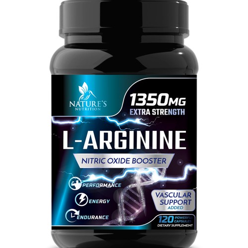 Powerful L-Arginine Capsules Design Needed for Nature's Nutrition Design by Wfemme