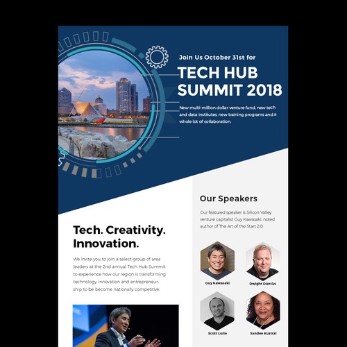 Technology Event Invitation - '2nd Annual Tech Hub' Design by BespokeDesign