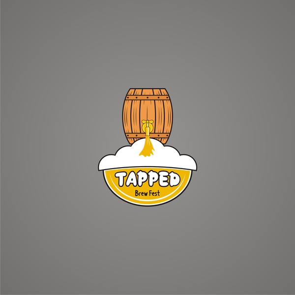 Design by sige.hand titled "TAPPED Brew Fest"