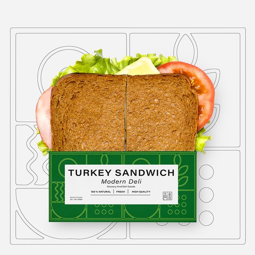 Creative yet economic food packaging for ready to go meals Design by Dara Kan