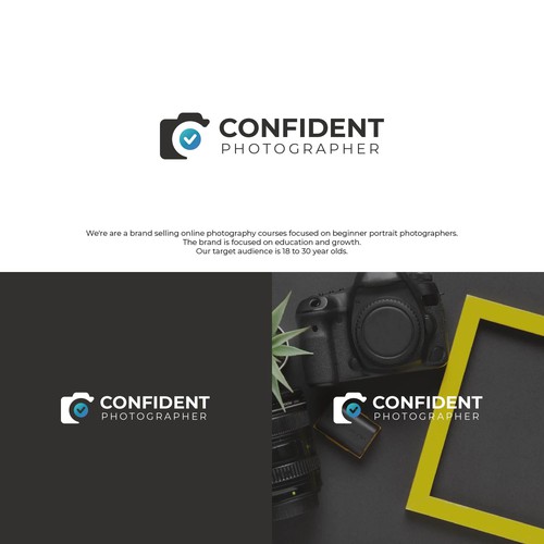 Fun Modern Photography Course Logo Design by mugiwara23