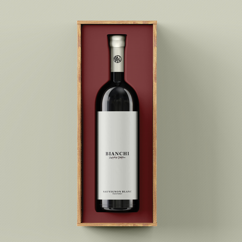 Bianchi Wine Label Design by Blanc Creatives