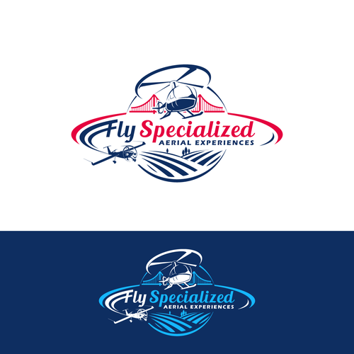 Helicopter | Aviation Company logo for flight experiences Design by Walco