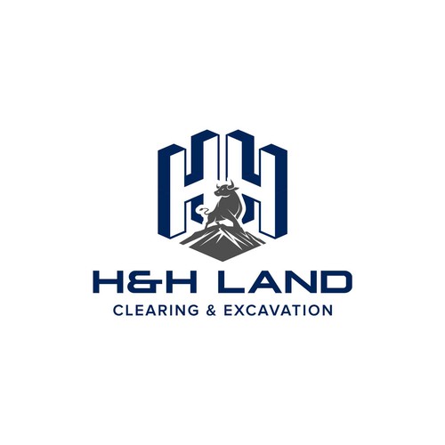 LOGO AND LETTER HEAD FOR H&H LAND CLEARING AND EXEXCAVATION Design by The Last Hero™