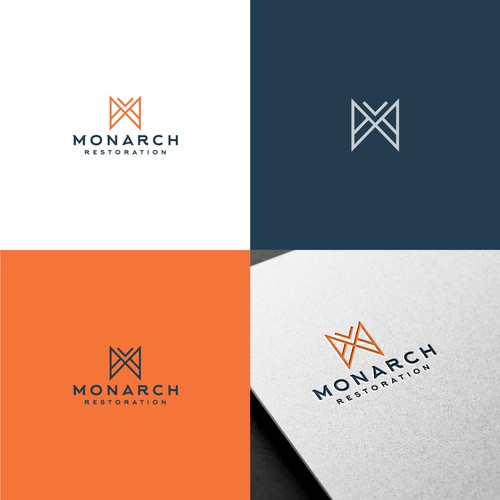 Design a modern clean logo package for a restoration company Design by Danny A