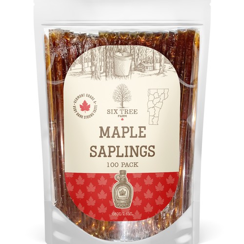 First ever production Maple Syrup Stick label Design by bcra