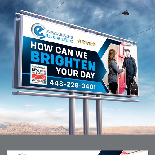 Chesapeake Electric Billboard Design by Creative AAA