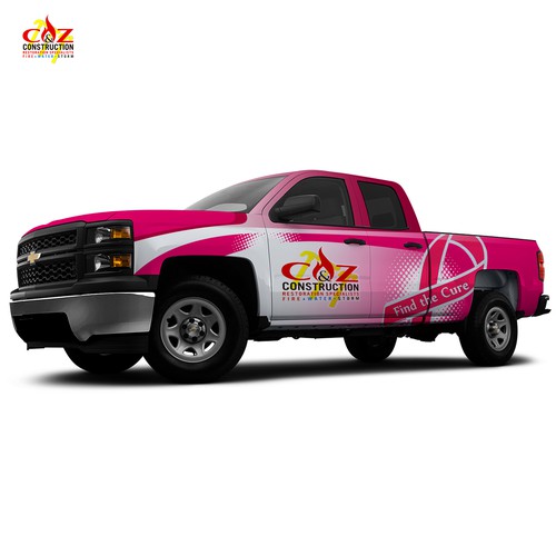 Breast Cancer Awarness Truck! Design by Konstantin Graphics