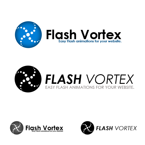 FlashVortex.com logo Design by ikell41