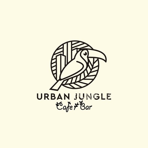 Logo for "Urban Jungle - Bar" - a jungle themed, modern and innovative restaurant Design by Byte&Pixel