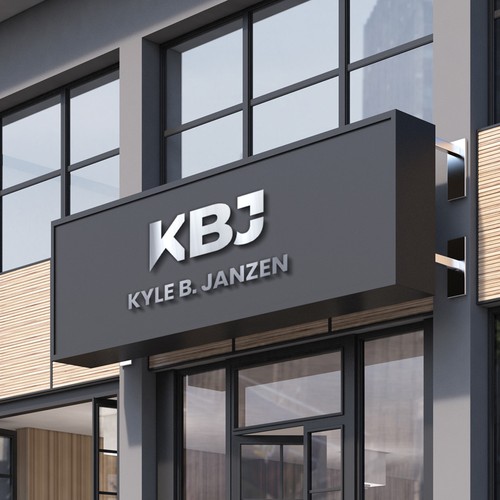 Bold 'KBJ' Logo for Real Estate Agent Design by des13n ©