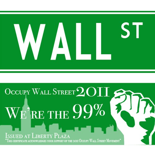Help Occupy Wall Street with a new design Diseño de NDaughtry