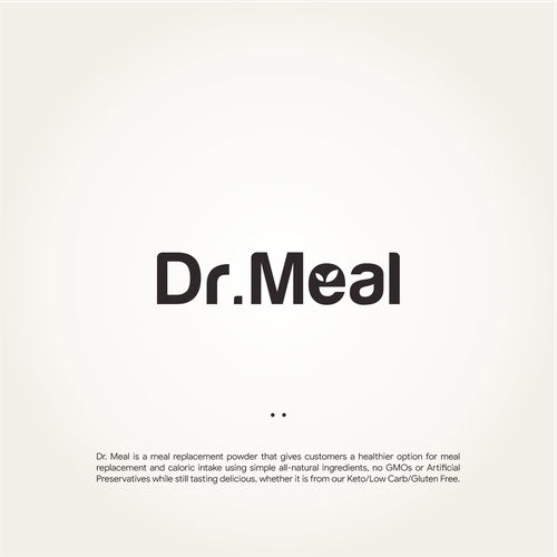 Meal Replacement Powder - Dr. Meal Logo Design by MARSa ❤