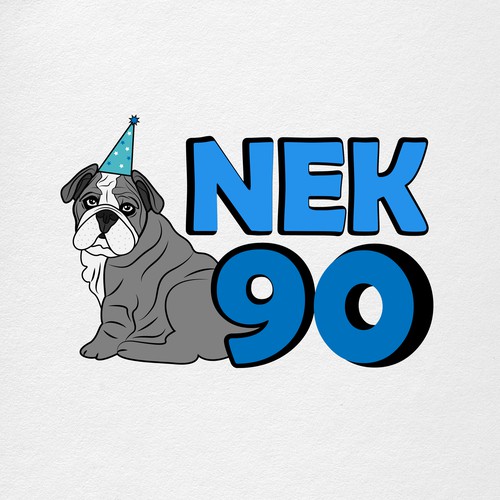 90th Birthday logo Design by *Wolverine*