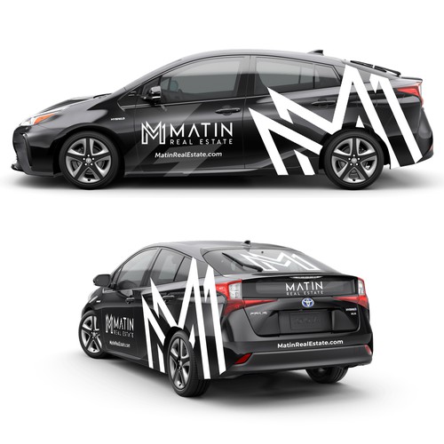 Luxury Real Estate Firm Prius Wrap Design by magnificent 7&co