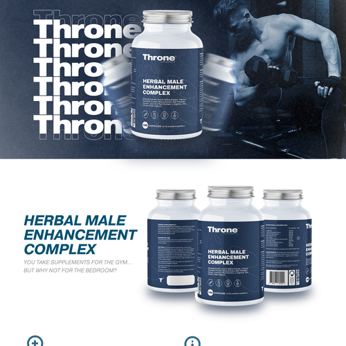 Supplement Website Design by TheFrenchArtista