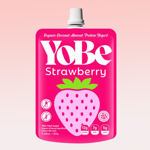 Create Eye-Catching Packaging for YoBe's Protein Yogurt to Shine at Whole Foods Design by LY RA