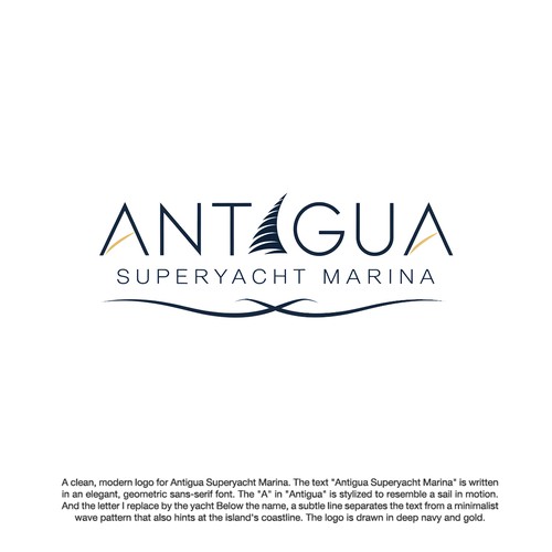 Logo for Antigua Superyacht Marina Design by Matchbox_design