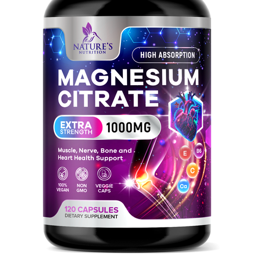 Premium Magnesium Citrate Design needed for Nature's Nutrition Design by TUNSAY