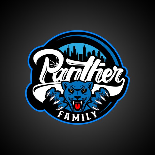 Basketball Logo for Team 'Panther Family' - Your Winning Logo Featured on Major Sports Network Design réalisé par TR photografix