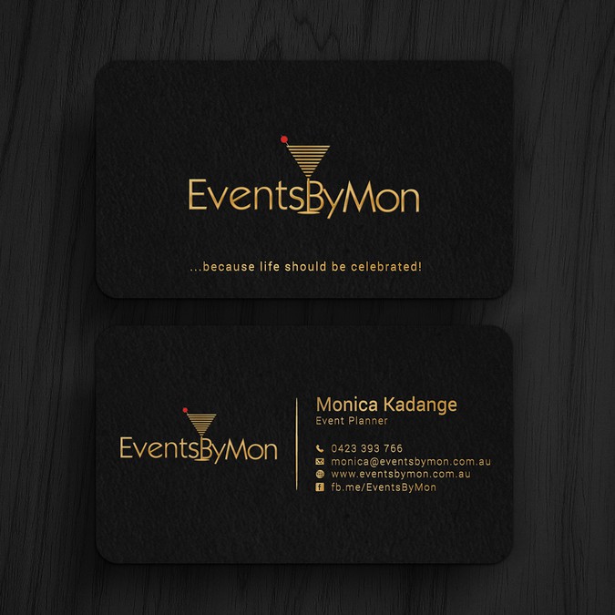 Design An ELEGANT Business Card For An Event Planner