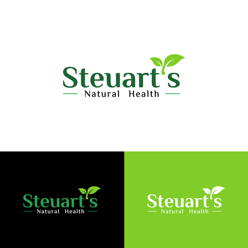 "Steuart's Natural Health" New Logo Design by Salman♥