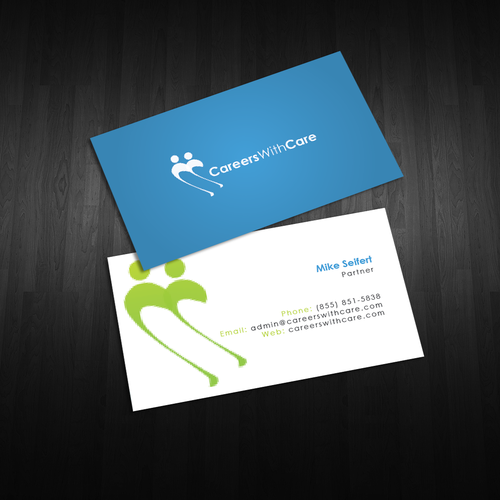 Hire Me business cards Diseño de An'