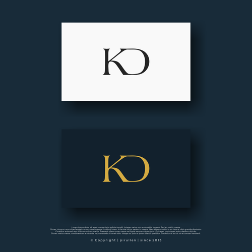 KD Monogram Logo Design by manu_art