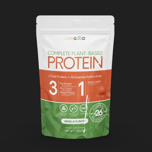 ***GUARANTEED PRIZE*** - LABEL DESIGN for Protein Powder -*****NEW***** Design by JamPasir